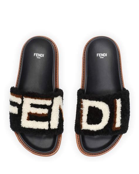 fendi hearts collection shoes|Fendi shearling sandals.